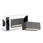 D'Lite Światło Ścienne Bello Czarny Up & Down 12W 850lm - 830 Ciepła Biel| IP54