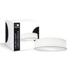 D'Lite Lampa sufitowa Lunelle 50cm Tekstyl Valkoinen | Nadaje Się Do 3x E27 