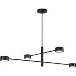 Nordlux Lampa wisząca Clyde 20W 827 350lm 120D Czarny - Metal | Ściemnianie - Bardzo Ciepła Biel