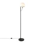 Nordlux Wilson Lampa podłogowa Szkło i Metal Czarny | Nadaje Się Do G9