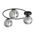 Emibig Lampa sufitowa Sopra Stal Czarny | Nadaje Się Do 3x E14 - Max 10W
