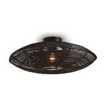 Good&Mojo Lampa sufitowa Tanami Rattan Czarny | Nadaje Się Do 1x E27 