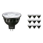 Opakowanie 10x Philips Master LED Spot GU5.3 MR16 6.7W 440lm 60D - 930 Ciepła Biel | Najlepsze renderowanie kolorów - Ściemnianie - Zamienne 35W