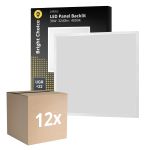 Opakowanie 12x Bright Choice LED Panel Backlit 36W 3240lm - 840 Zimna Biel | 60x60cm - UGR <22
