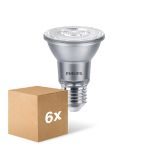 Opakowanie 6x Philips Master Value LED Żarówka Reflektor E27 PAR20 6W 500lm 25D - 927 Bardzo Ciepła Biel | Najlepsze renderowanie kolorów - Ściemnianie - Zamienne 50W