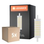 Opakowanie 5x Ledvance Performance LED R7s Dwojako Ended 118mm Przezroczysty 15W 2000lm - 827 Bardzo Ciepła Biel | Zamienne 125W