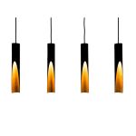 Eglo Lampa Wisząca Barbotto Stal Czarny, Złoty 18W 1380lm - 830 Ciepła Biel | Nadaje Się Do GU10