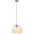 Brilliant Kaizen Lampa Wisząca Szkło Lampa Wisząca Metal Czarny Beige | 350mm - Nadaje Się Do 1x E27