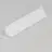 Topmet LED Profil CABI12 E slide - 1m - Complete set - Valkoinen