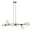 Emibig Lampa Wisząca Pandora Stal Czarny | Nadaje Się Do 6x E14 - Max 10W