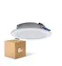 Opakowanie 6x Opakowanie 6x LED Downlight Pan 12W 960lm 830 Ciepła Biel | 121mm - Aukko 100mm