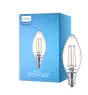Philips Corepro LED Świeca E14 Włókno Przezroczysty 2W 250lm – 840 Zimna Biel | Zamienne 25W