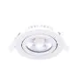 Noxion LED Uchylny Slim Spot Valkoinen Okrągła 6W 520lm 60D - 927 Bardzo Ciepła Biel | 85mm - IP54 - Ściemnianie - Najlepsze Renderowanie Kolorów