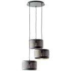Brilliant Tyas Lampa Wisząca Metal Czarny Złoty | 520mm - Nadaje Się Do 3x E27