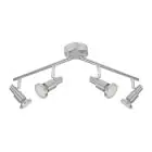 Ledvance LED Spot GU10 Aluminium 4x 3W - 827 Bardzo Ciepła Biel 