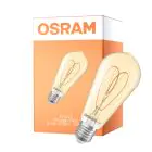 Osram Vintage 1906 LED E27 Edison Włókno Złoty 4.9W 470lm - 922 Bardzo Ciepła Biel | Najlepsze Renderowanie Kolorów - Ściemnianie - Zamienne 40W