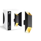 D'Lite Światło Ścienne Nura Aluminium Czarny Up & Down 7W 250lm - 830 Ciepła Biel | IP44