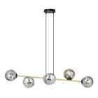 Emibig Lampa Wisząca Gravity Stal Czarny | Nadaje Się Do 6x E14 - Max 10W