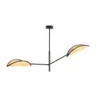 Emibig Lampa sufitowa Vene Stal Czarny | Nadaje Się Do 2x E14 - Max 10W