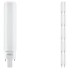 Opakowanie 10x Ledvance Dulux-D LED 7W - 830 Ciepła Biel | 4-Piny - Zamienne 18W