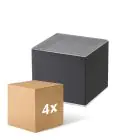 Opakowanie 4x D'Lite Światło Ścienne Elingen Solar Czarny Up & Down - 830 Ciepła Biel | IP54