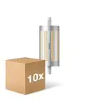 Opakowanie 10x Philips Corepro LED Lineair R7s 118mm 17.5W 2460lm - 840 Zimna Biel | Ściemnianie - Zamienne 150W
