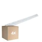 Opakowanie 4x Noxion Belka Click Reflektor V2 LED T8 | Nadaje Się Do 1x 150cm Rura LED