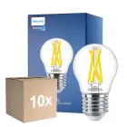 Opakowanie 10x Philips MASTER LED E27 Piłka Włókno Przezroczysty 5.9W 806lm - 922-927 Dim To Warm | Najlepsze Renderowanie Kolorów - Ściemnianie - Zamienne 60W