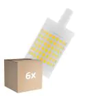 Opakowanie 6x Osram LED Linear R7s Parathom 78mm Przezroczysty 12W 1521lm - 827 Bardzo Ciepła Biel | Ściemnianie - Zamienne 100W