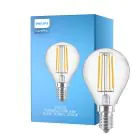 Philips Corepro LED Lustre E14 Piłka Włókno Przezroczysty 4.3W 470lm - 827 Bardzo Ciepła Biel | Zamienne 40W