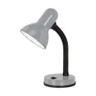 Eglo Lampa Stołowa Basic 1 Stal Srebro | IP20 - Nadaje Się Do 1x E27 