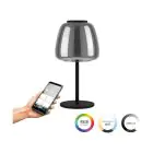 Eglo Lampa Stołowa Alfero-Z Stal Czarny 7.7W 1000lm - 827-865 Przestrajalny Valkoinen + RGB | IP20 - Zigbee Ściemnianie